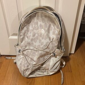 The North Face Cream Leopard Backpack